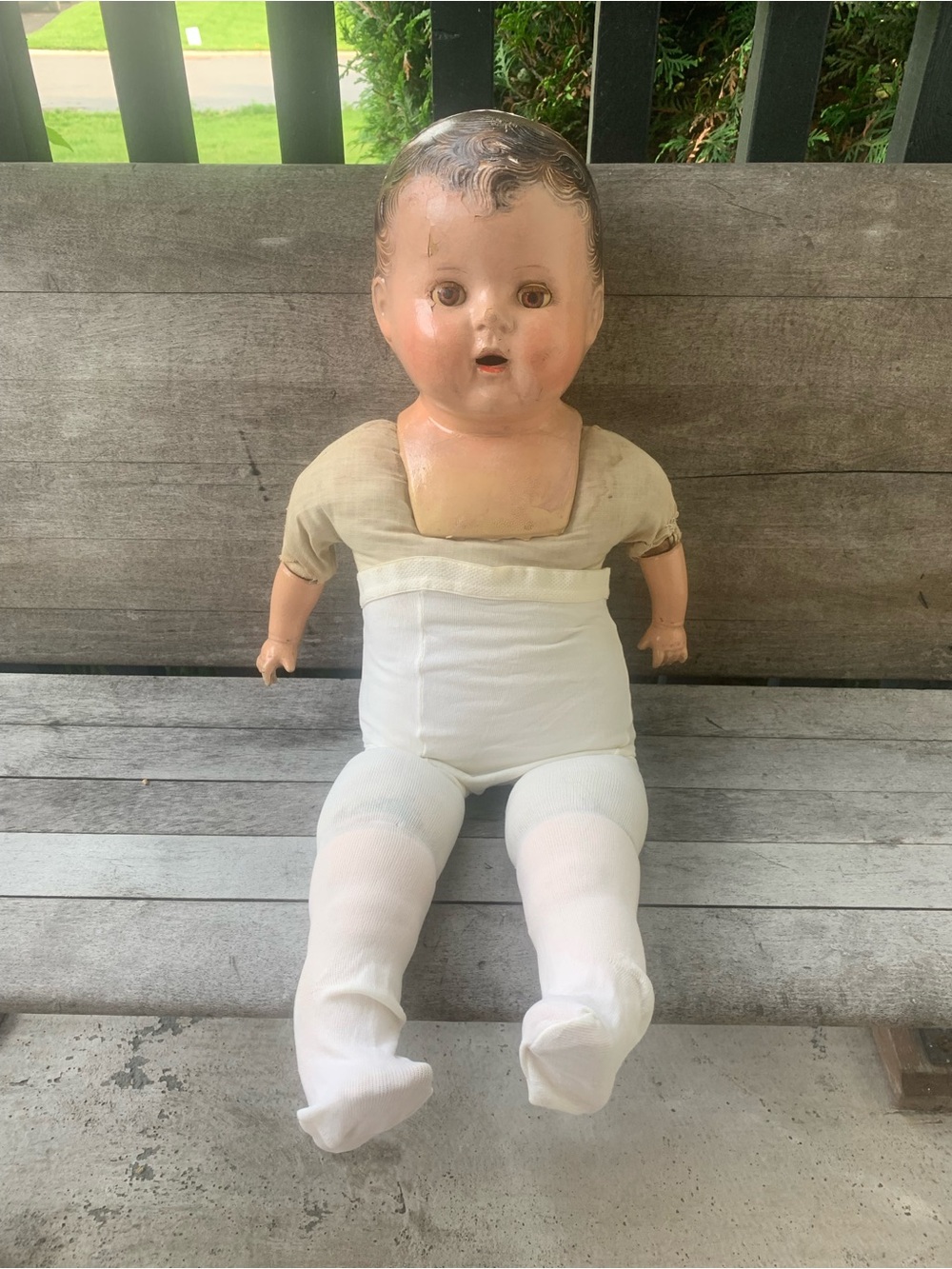 Vintage 1930s Cloth and Composition Baby Doll